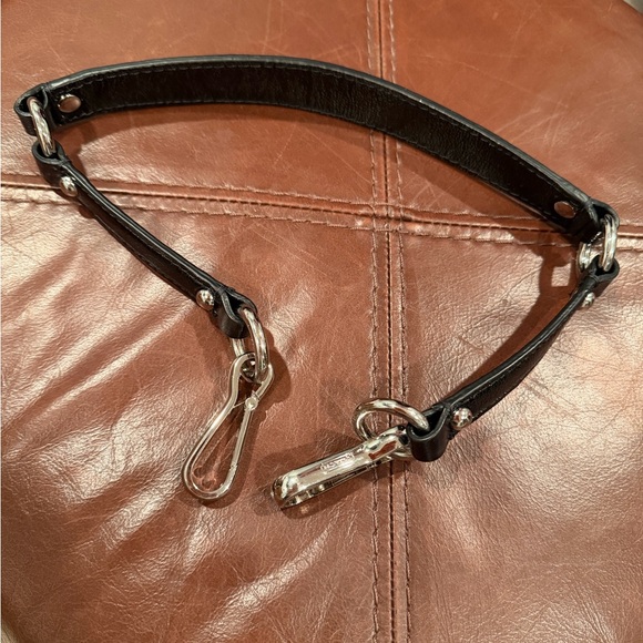 Coach Handbags - Coach Black patent Leather Purse Strap with Silver Accents